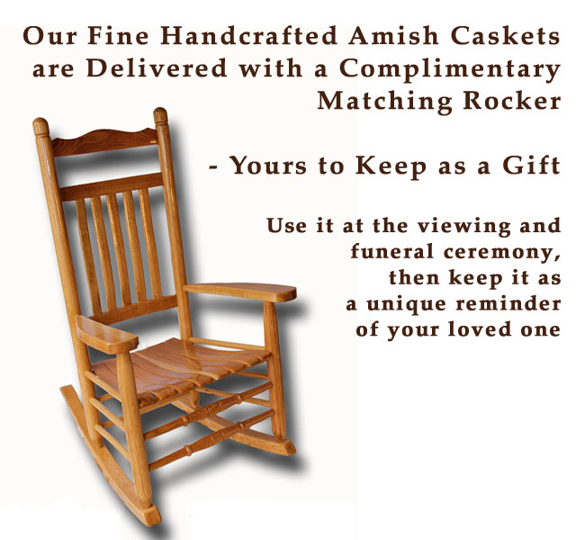 Free Heirloom Rocking Chair with Casket Purchase
