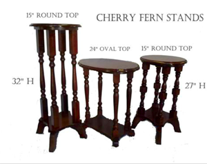 Cherry Fern Stand to Match Casket